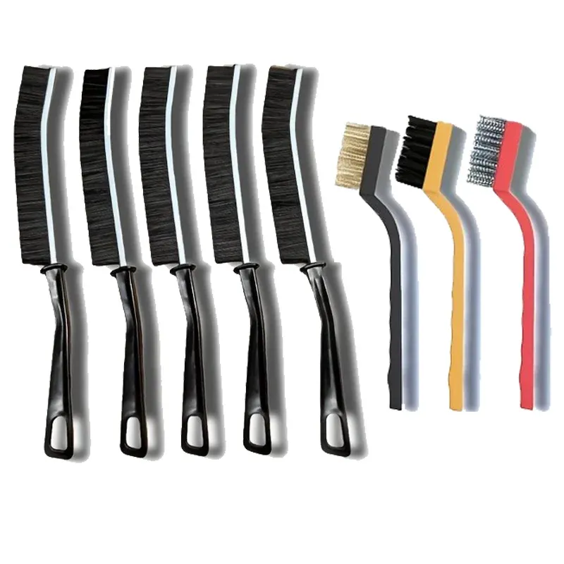 Brosse de nettoyage pour interstices à poils durs, outil de nettoyage des joints, coins de voiture, rainures de fenêtre et joints de carrelage de cuisine 11