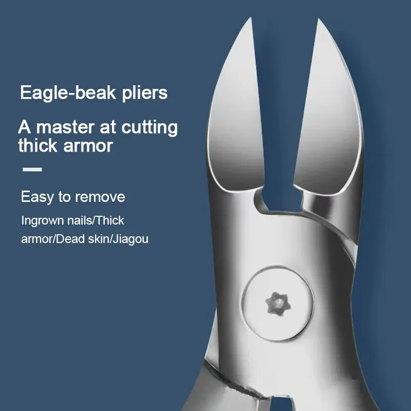 Coupe-ongles professionnel en acier inoxydable anti-éclaboussures, 1 pièce - Réf. ZJJ03 3
