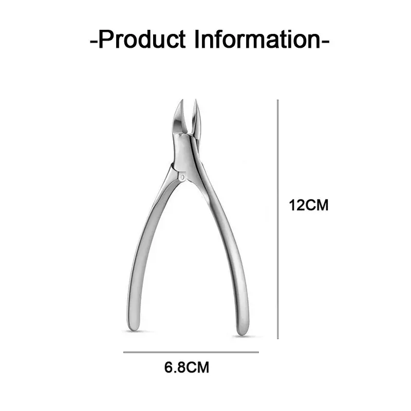 Coupe-ongles professionnel en acier inoxydable anti-éclaboussures, 1 pièce - Réf. ZJJ03 4