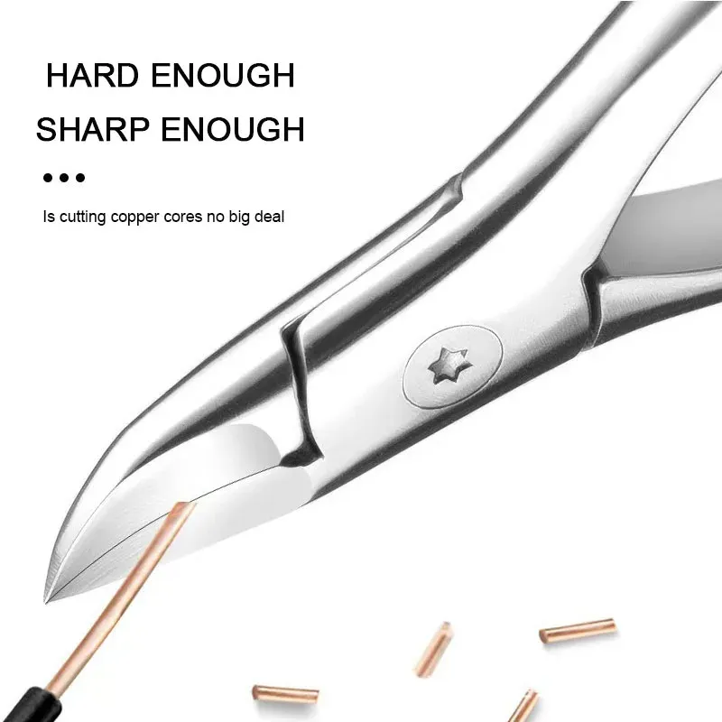 Coupe-ongles professionnel en acier inoxydable anti-éclaboussures, 1 pièce - Réf. ZJJ03 6