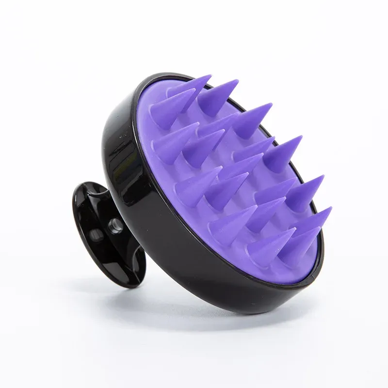 Brosse de shampoing en silicone pour cuir chevelu, massage antiprurigineux, peigne de lavage des cheveux, nettoyage du corps, exfoliant, brosse de bain, outil de coiffure 8