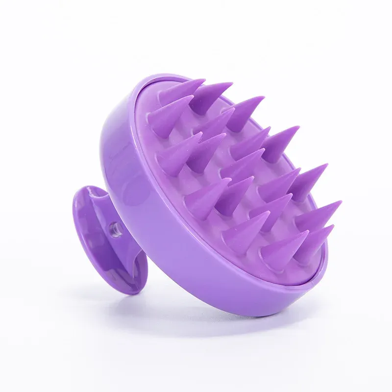 Brosse de shampoing en silicone pour cuir chevelu, massage antiprurigineux, peigne de lavage des cheveux, nettoyage du corps, exfoliant, brosse de bain, outil de coiffure 7