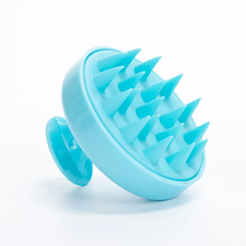 Brosse de shampoing en silicone pour cuir chevelu, massage antiprurigineux, peigne de lavage des cheveux, nettoyage du corps, exfoliant, brosse de bain, outil de coiffure 9