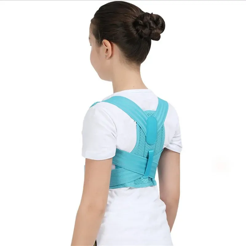Correcteur de posture réglable pour enfant, corset orthopédique de soutien du dos et des épaules 3