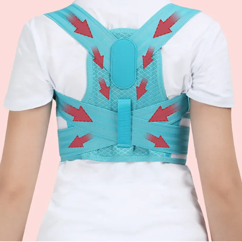 Correcteur de posture réglable pour enfant, corset orthopédique de soutien du dos et des épaules 2