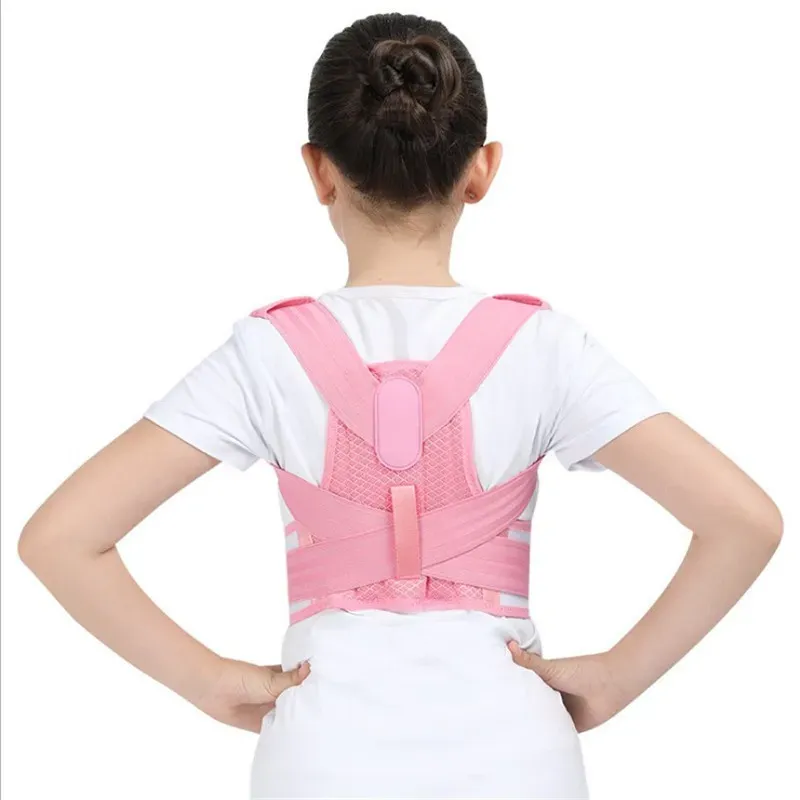 Correcteur de posture réglable pour enfant, corset orthopédique de soutien du dos et des épaules 7