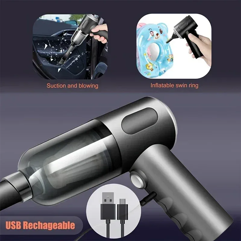Aspirateur de voiture sans fil, accessoires et polyvalence