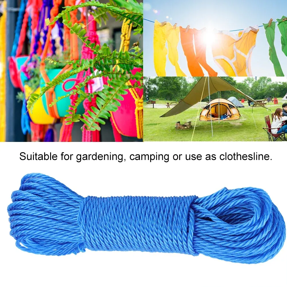 Corde en nylon 20 m pour linge, jardin et camping - Image 1