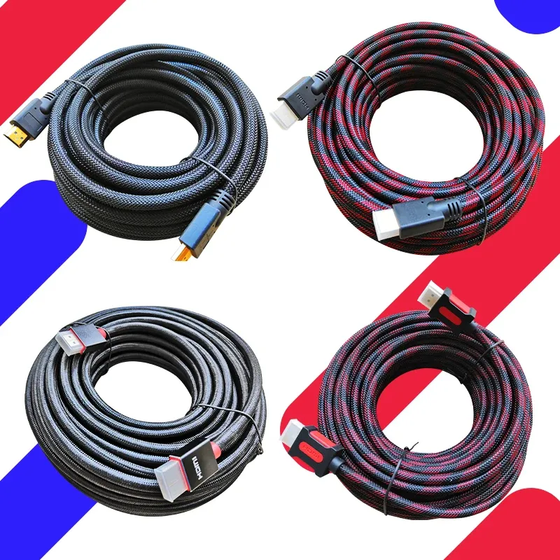 Câble HDMI long 5 m, 7,5 m, 10 m, 15 m, 20 m, Full HD 1080p 3D, compatible séparateur, commutateur, PS4, TV LED, box, Xbox, projecteur et ordinateur 6