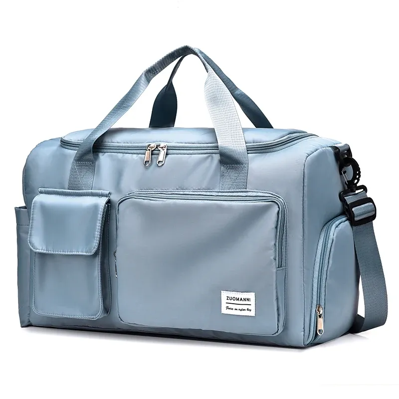 Sac de voyage à main grande capacité pour week-end, sac de sport de nuit avec compartiment à chaussures, sac de sport et de fitness pour femme 13