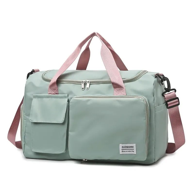 Sac de voyage à main grande capacité pour week-end, sac de sport de nuit avec compartiment à chaussures, sac de sport et de fitness pour femme 10