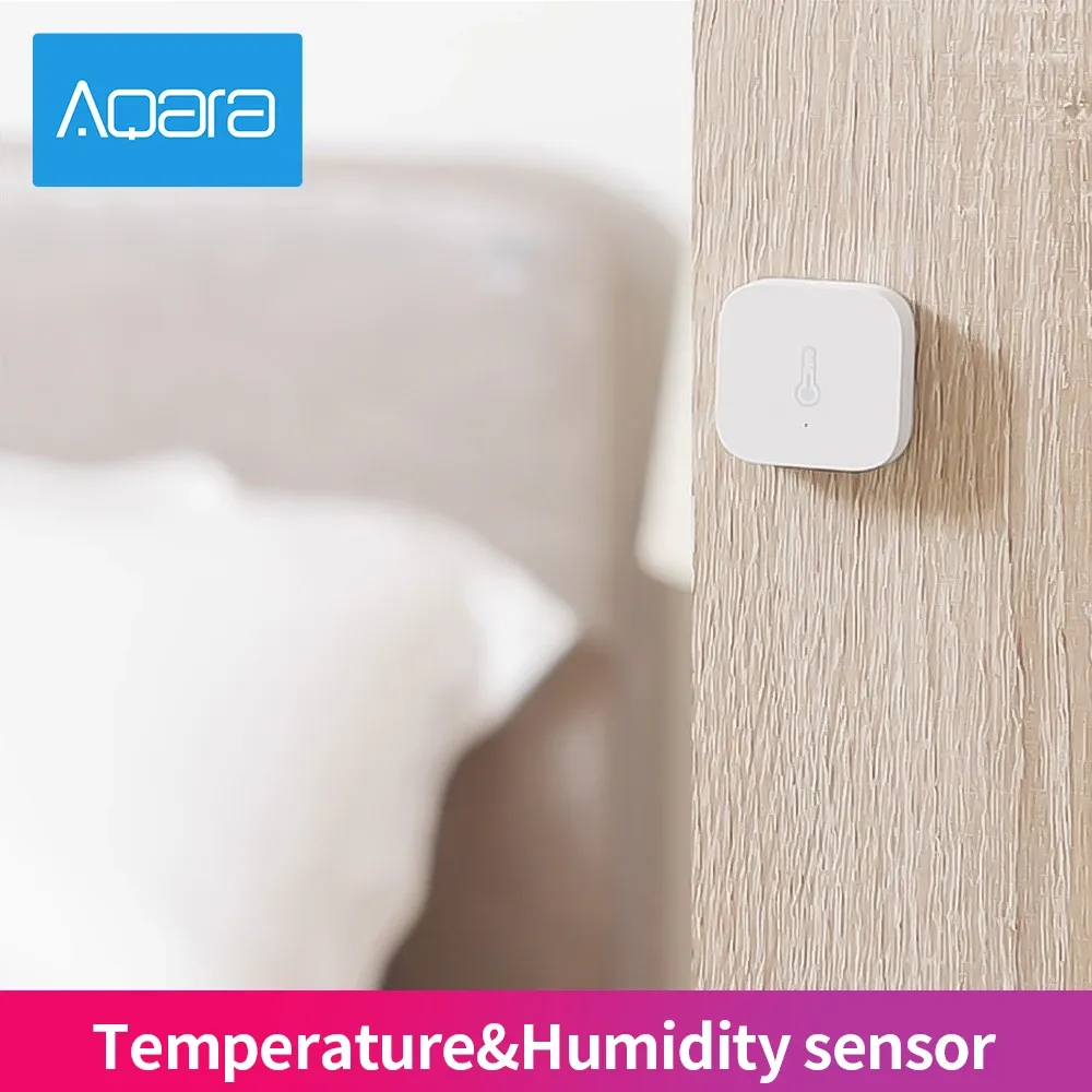 Capteur intelligent Aqara multifonction ZigBee : ouverture de porte ou fenêtre, température, humidité, mouvement, détection d'eau et de vibrations, compatible HomeKit 5