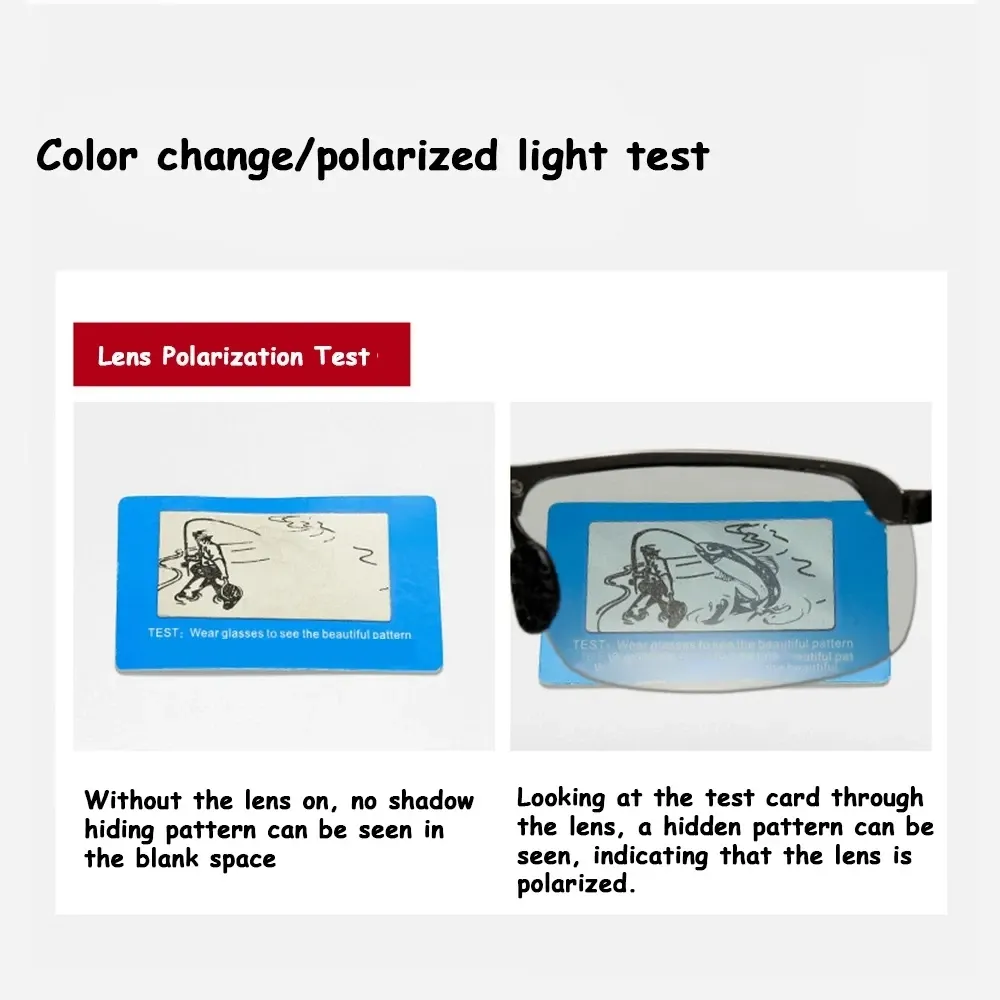 Lunettes de soleil photochromiques polarisées pour homme, conduite jour et nuit 5