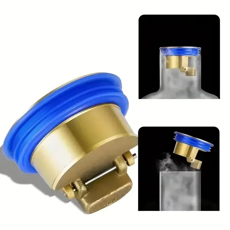 Noyau de siphon de sol tout cuivre anti-odeurs avec grille de protection et filtre à cheveux 4