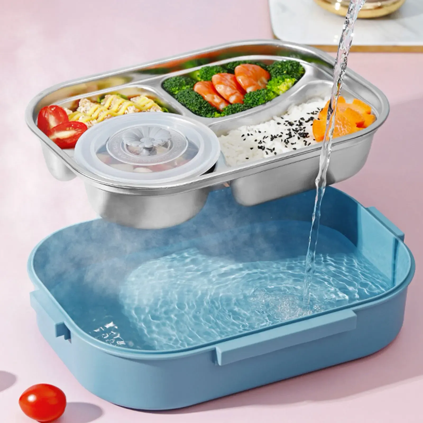 Boîte à déjeuner en acier inoxydable, vue 2