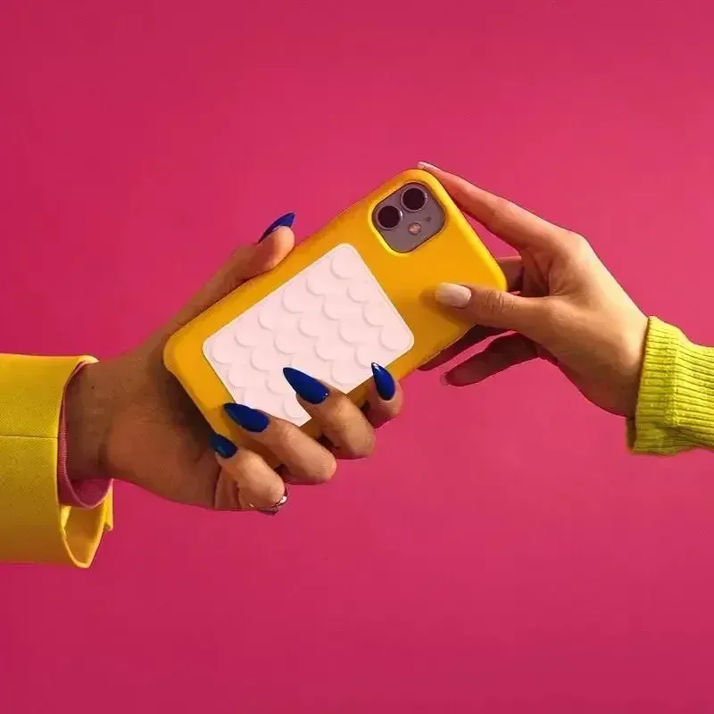 Support de téléphone à ventouse en silicone, mise en situation