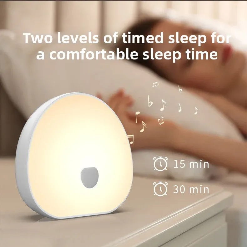 Veilleuse intégrée à une décoration de chambre moderne