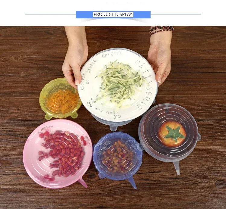 Couvercle silicone en cuisine
