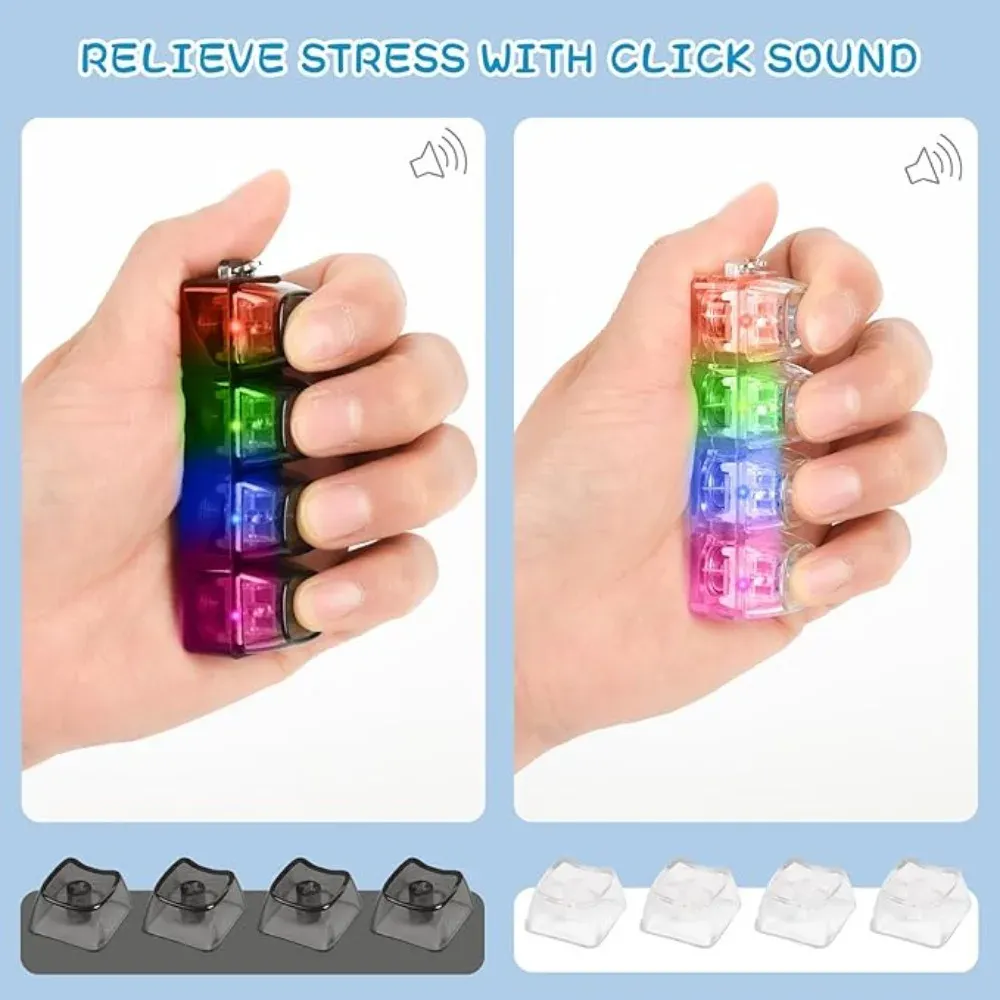 Porte-clés clavier lumineux à bouton LED, détail du design