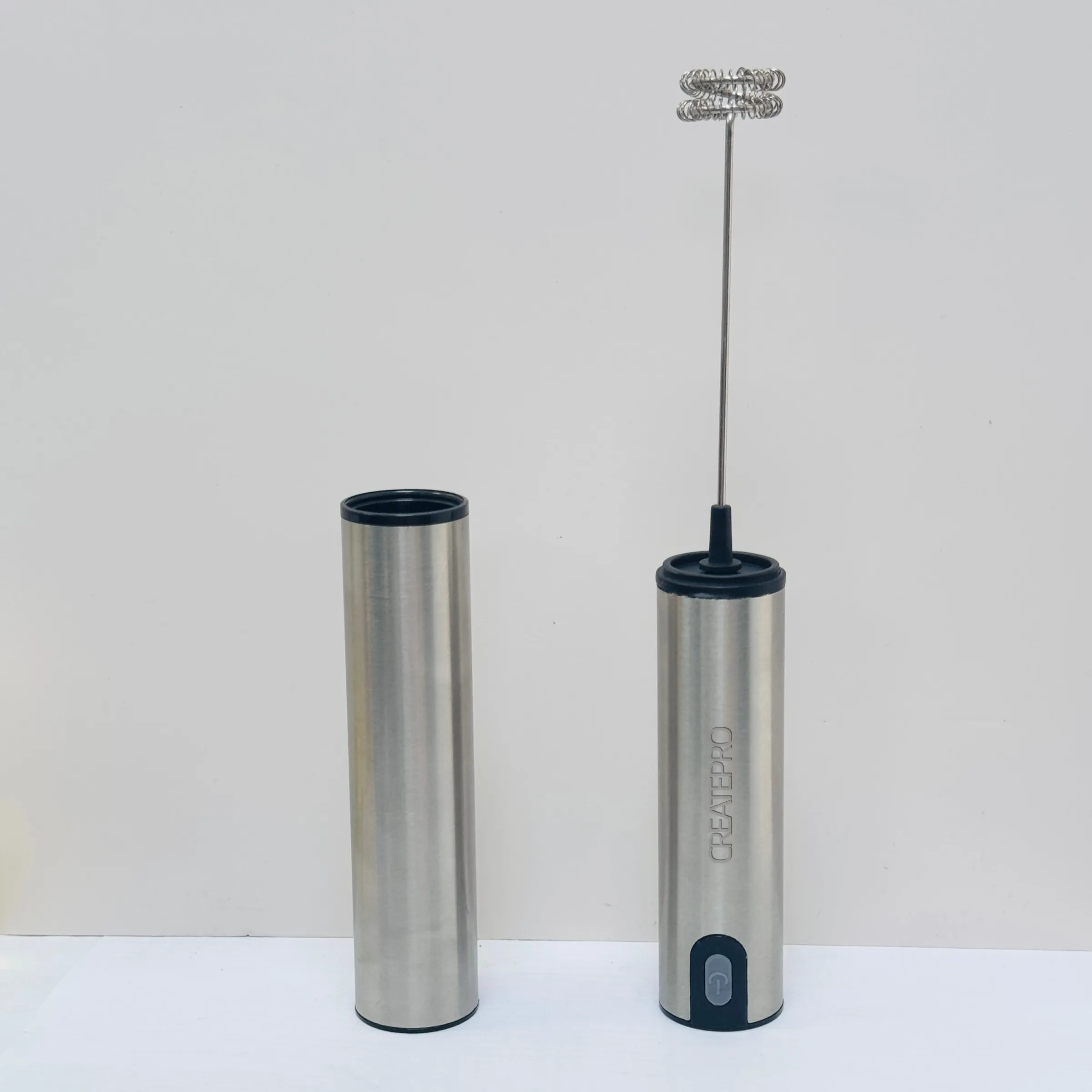 Mousseur à lait électrique portable en acier inoxydable, rechargeable par USB, avec couvercle de rangement, pour café et latte 6