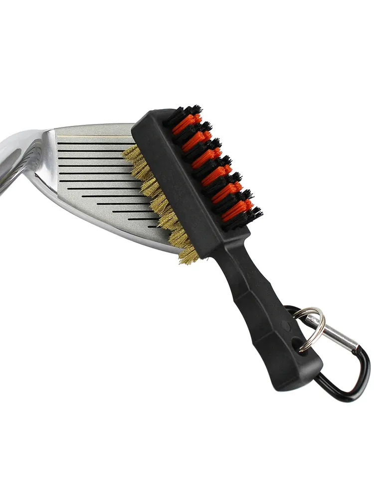 Brosse de nettoyage double face pour tête de club de golf