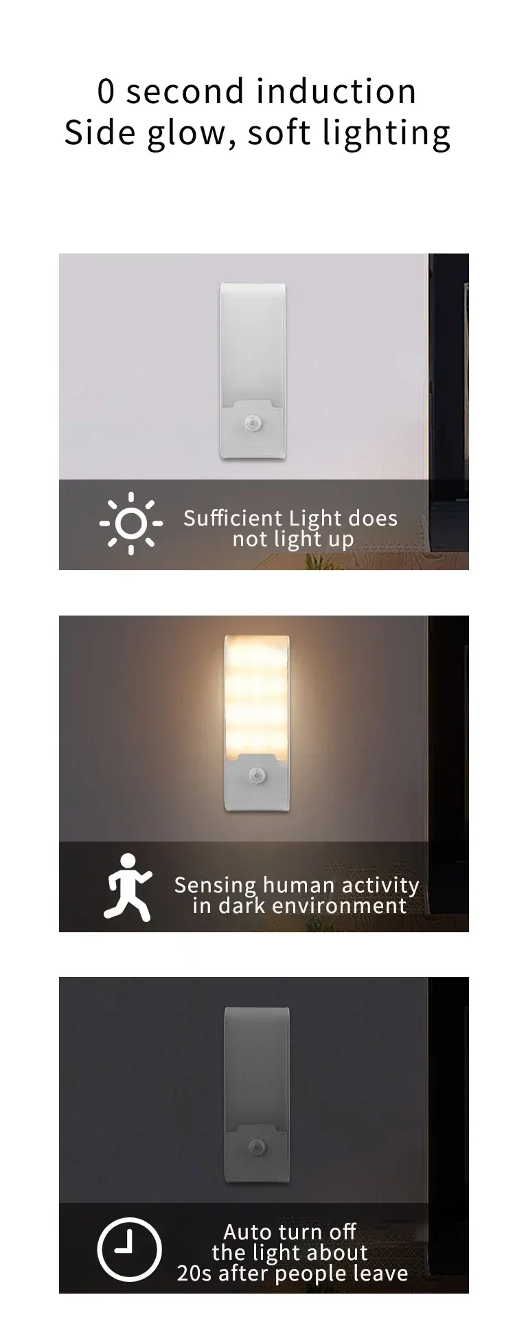 Veilleuse LED détail du design