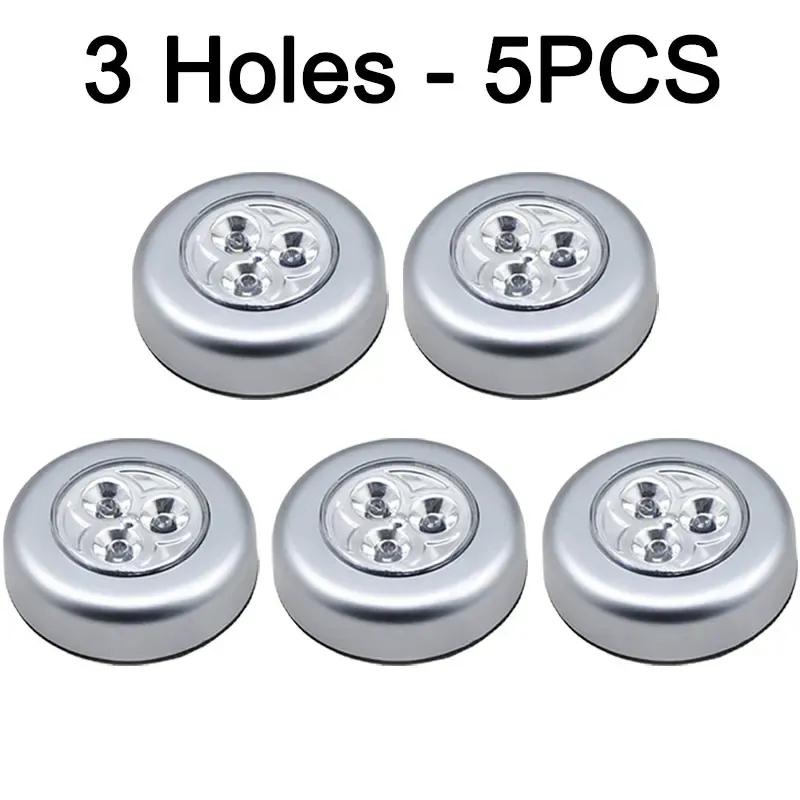 Lot de 1 à 5 veilleuses LED sans fil à commande tactile pour armoire et placard, fonctionnant sur piles 9