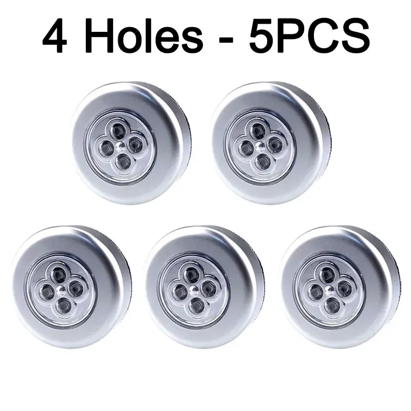 Lot de 1 à 5 veilleuses LED sans fil à commande tactile pour armoire et placard, fonctionnant sur piles 7