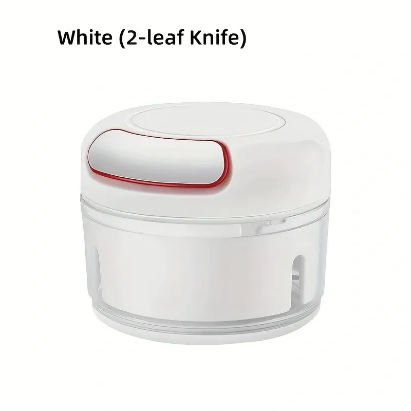 Hachoir à ail manuel à traction, mini hachoir à légumes et robot de cuisine à main pour oignon, gingembre, fruits et noix, lave-vaisselle compatible 9
