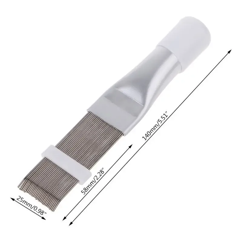 Peigne de nettoyage pliant pour ailettes de climatiseur, condenseur HVAC et radiateur 3