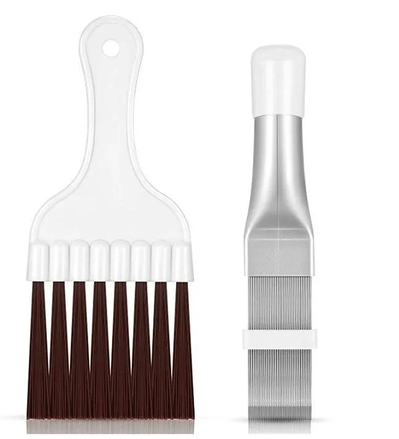 Peigne de nettoyage pliant pour ailettes de climatiseur, condenseur HVAC et radiateur 4