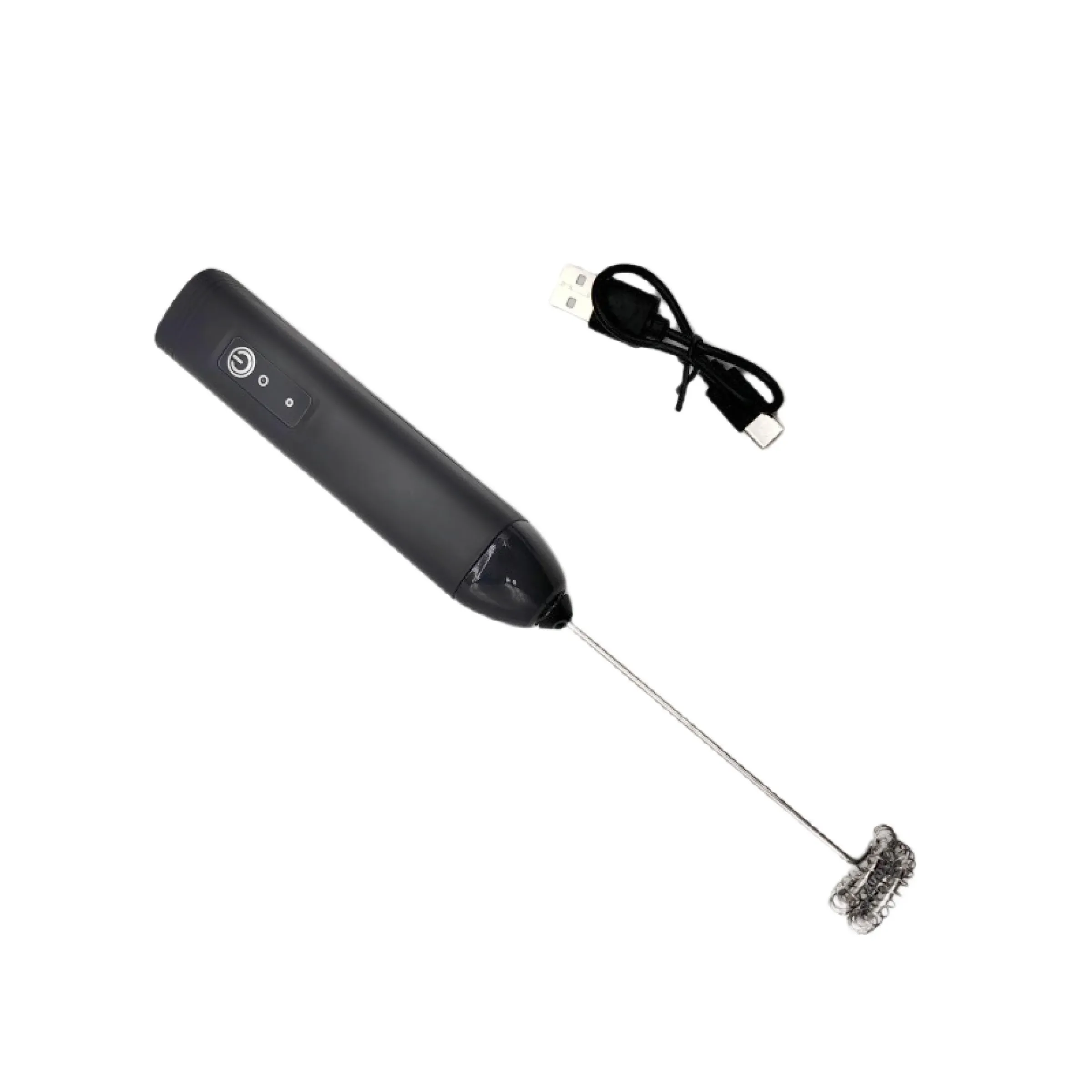 Mousseur à lait USB rechargeable mini, 3 vitesses, fouet électrique pour café et mélangeur à œufs 5