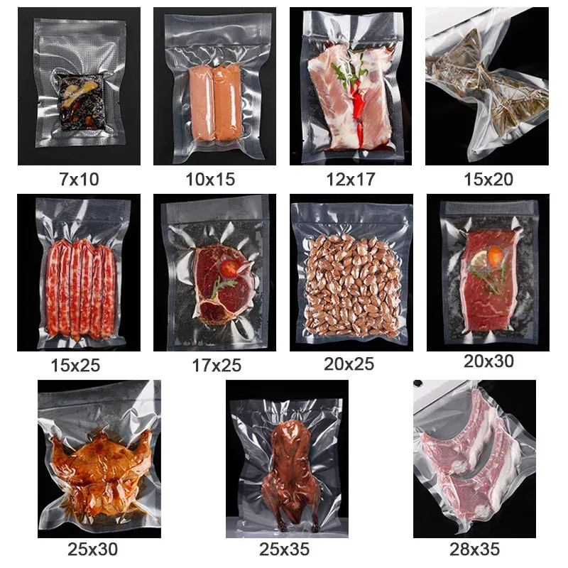 Sachets de mise sous vide, finition soignée