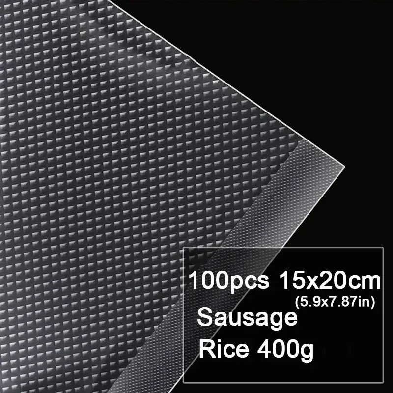 Sacs de mise sous vide pour aliments, 100 pièces, sacs de conservation sous vide sans BPA, pour la cuisine 11