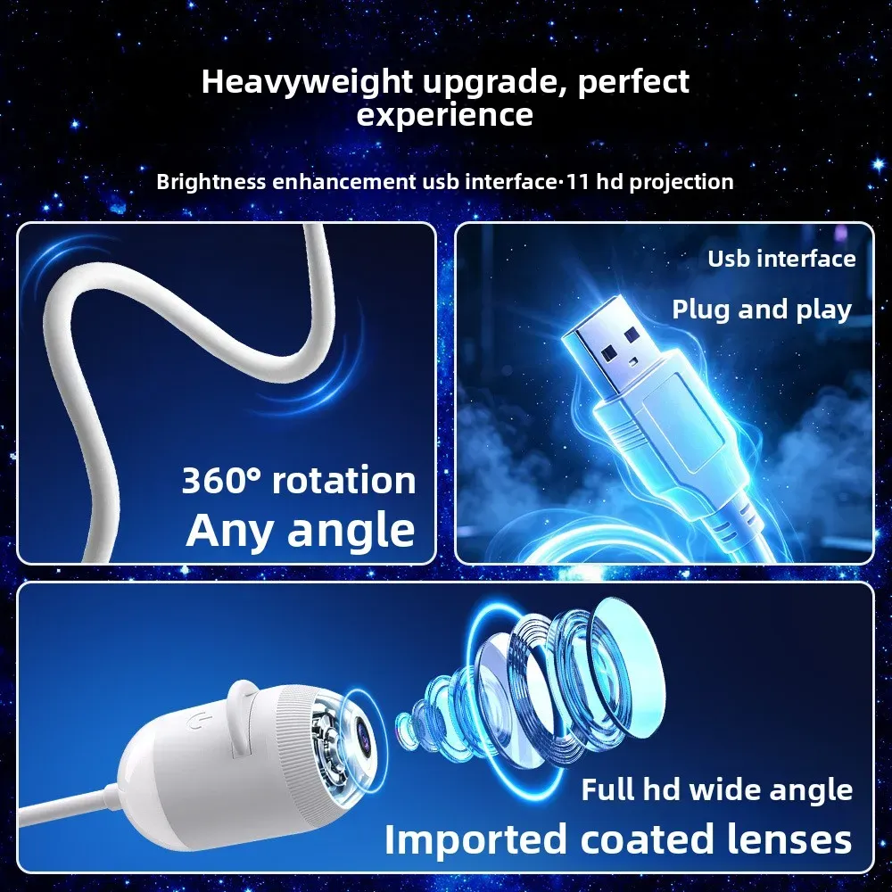 Projecteur USB Ciel Étoilé à Lumière d'Ambiance Réglable pour Voiture et Décoration d'Intérieur 3