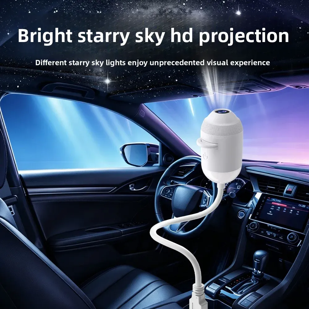 Projecteur USB Ciel Étoilé à Lumière d'Ambiance Réglable pour Voiture et Décoration d'Intérieur 2