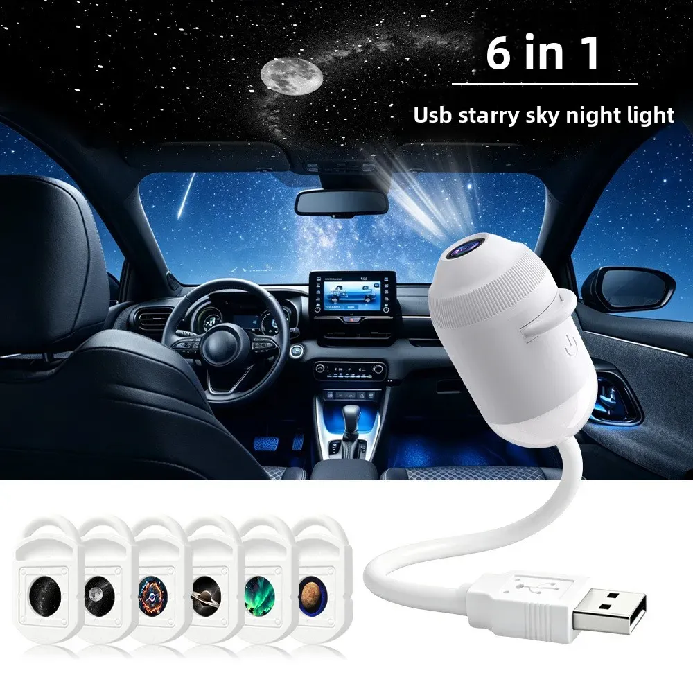Projecteur USB Ciel Étoilé à Lumière d'Ambiance Réglable pour Voiture et Décoration d'Intérieur 8