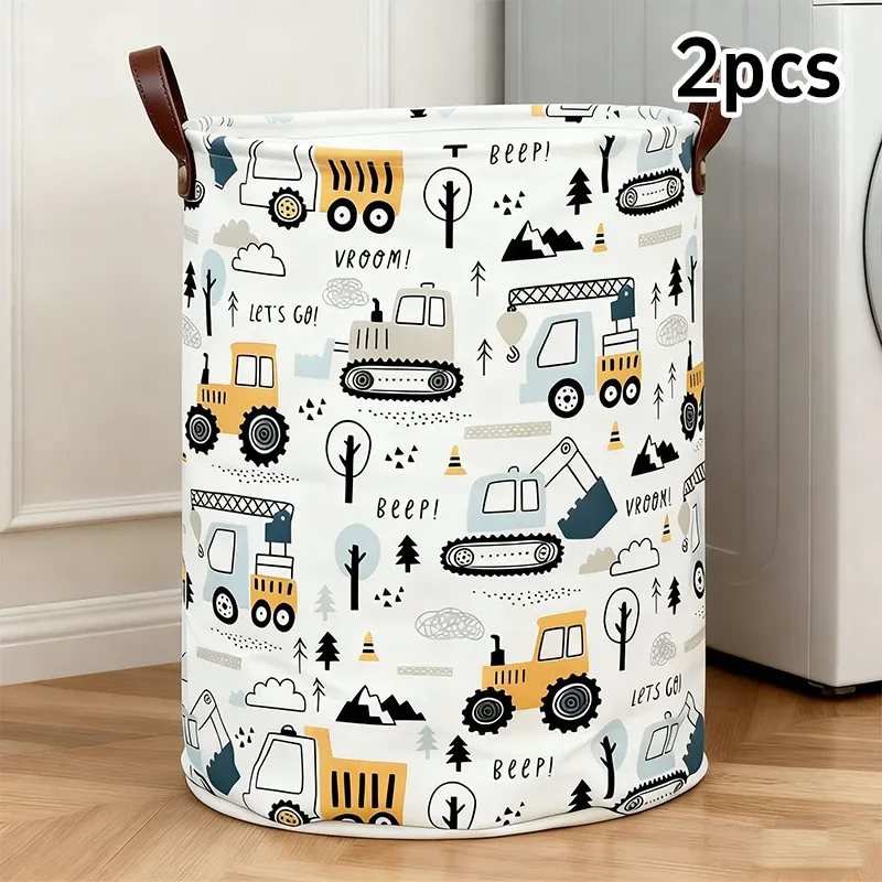 Panier de rangement pliable grande capacité pour jouets, linge et articles divers, portable et pratique 8