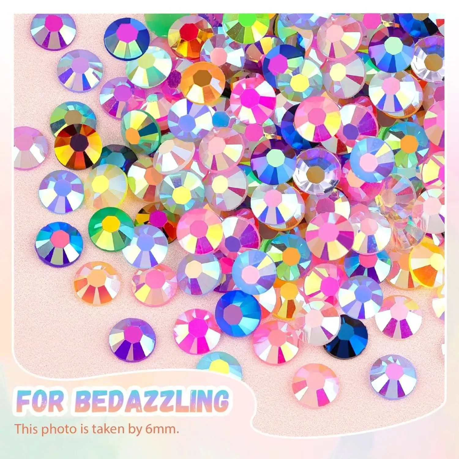 Strass effet diamant multicolores