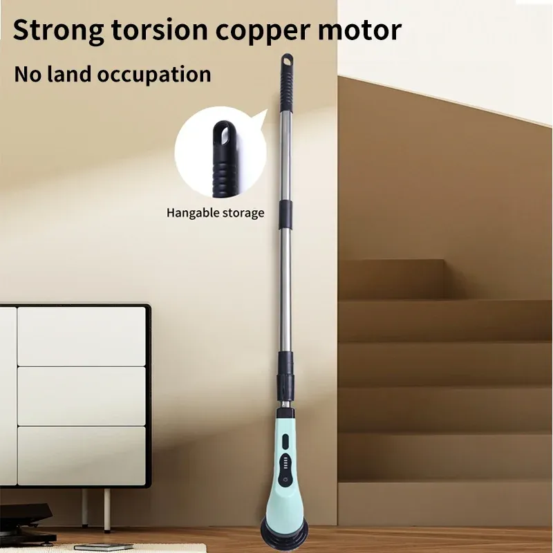 Brosse de nettoyage électrique 9 en 1 à rotation pour salon, cuisine et salle de bains 5