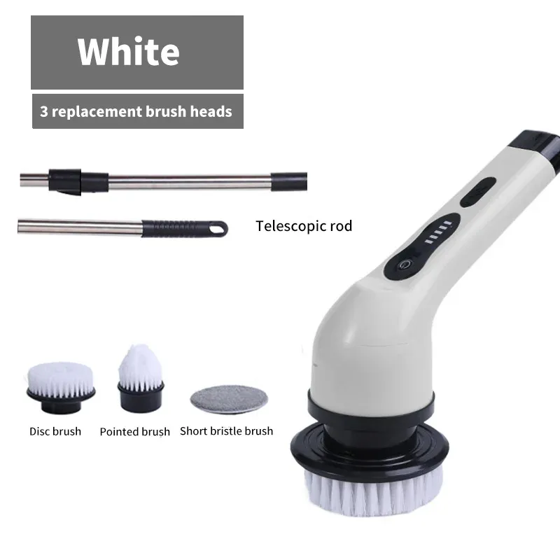 Brosse de nettoyage électrique 9 en 1 à rotation pour salon, cuisine et salle de bains 7