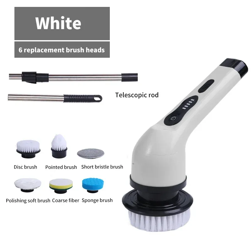 Brosse de nettoyage électrique 9 en 1 à rotation pour salon, cuisine et salle de bains 12