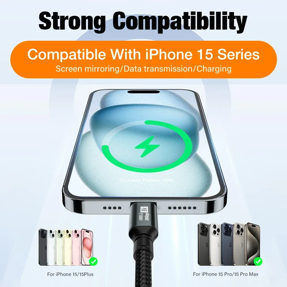 Câble USB-C compatible multi-appareils