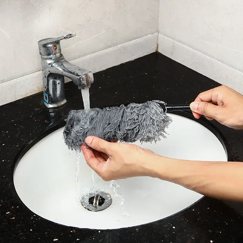 Plumeau en microfibre flexible et lavable, sans électricité, pour un nettoyage polyvalent de la maison 2