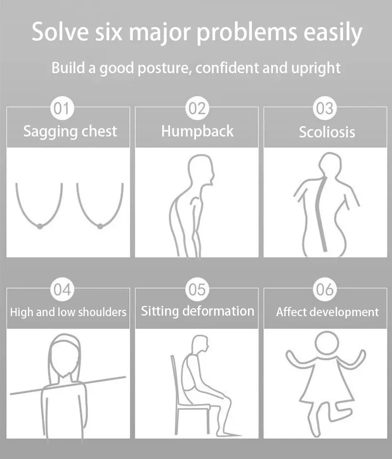 Détail du corset correcteur de posture