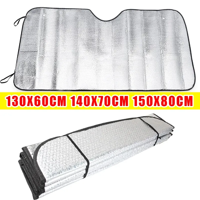 Pare-soleil anti-UV pour pare-brise de voiture, 140 x 70 cm