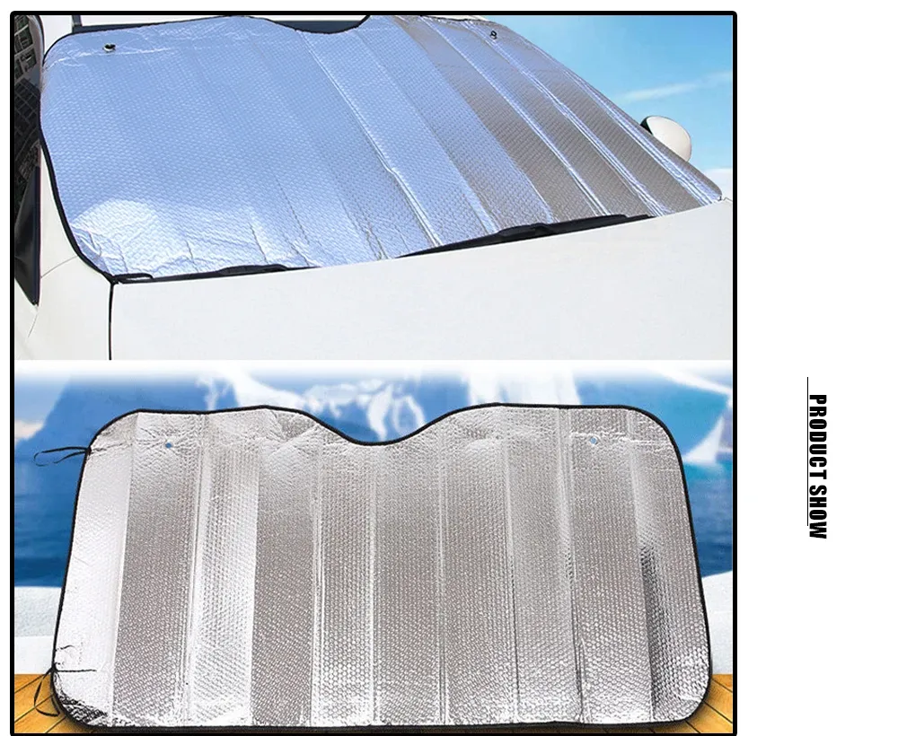 Pare-soleil replié pour un rangement facile