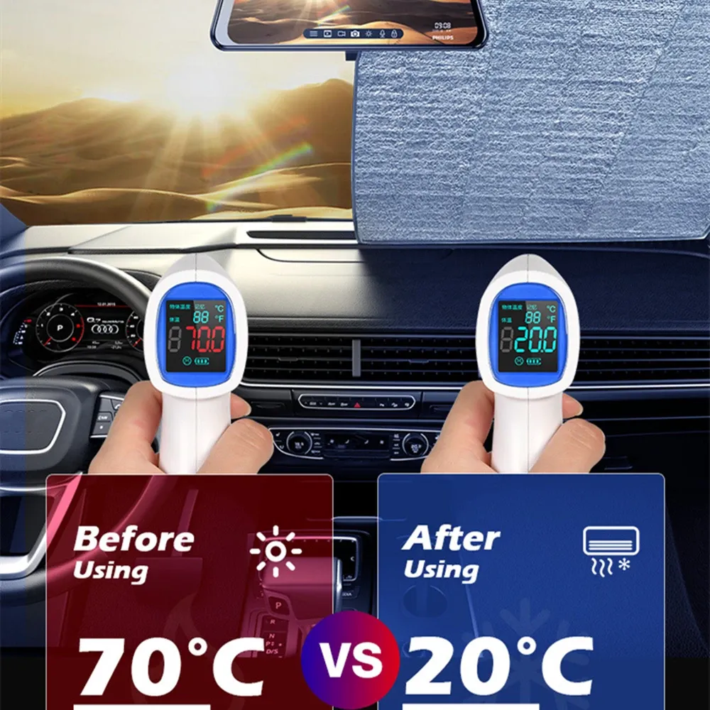 Pare-soleil en situation d'utilisation