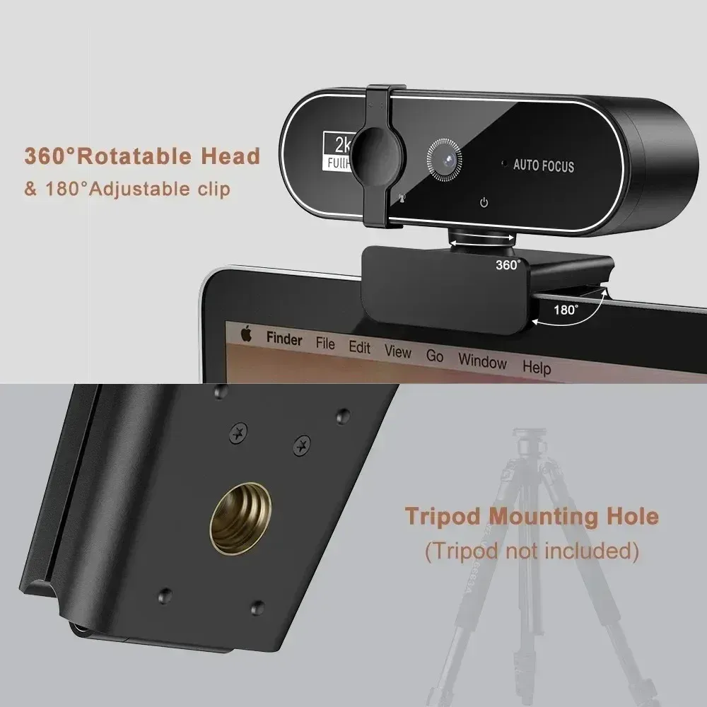 Détails de la webcam 4K