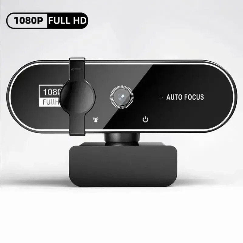 Webcam Full HD 4K avec microphone, autofocus, caméra 8 MP pour Windows, PC, ordinateur portable, iOS et MacBook 12